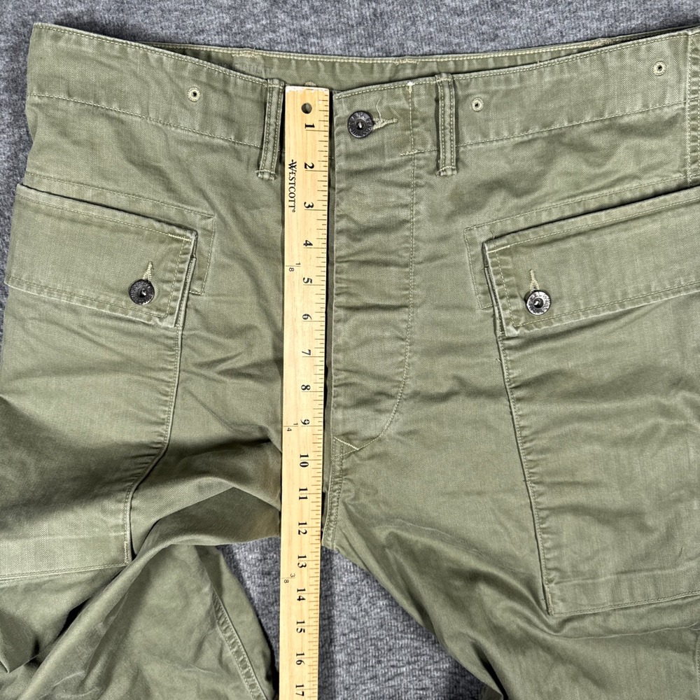 RRL Ralph Lauren Pants Men 33x32 Green Military Paratroop Field Cargo P44 Monkey - Picture 7 of 13